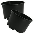thumbnail image 3 of RENACLIPY 2-Pack Black Plastic Indoor Plant Pots with Drainage Holes, Ideal for Herbs, Flowers, and Small Plants, 3 of 8