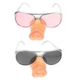 thumbnail image 2 of 2 piezas de gafas para la nariz de cerdo gafas decorativas decorativas de gafas de cosplay para el carnaval de halloween rosa plateado, 2 of 7