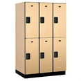 thumbnail image 2 of 15" Wide Double Tier Designer Wood Locker - 3 Wide - 6 Feet High - 24 Inches Deep - Maple, 2 of 4