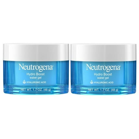 Neutrogena Hydro Boost Water Gel Moisturizer boosts Hydration for Supple Skin. 1.7 Oz. each. Pack of 2