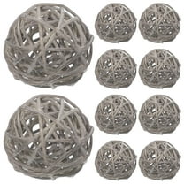 Supvox Wicker Rattan Spheres Ball Rattan Wall Decor Family Office Decoration 15pcs