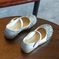 thumbnail image 6 of breaise Toddler Girls Dress Shoes Flower Girl Flats Pearls Bow Mary Jane Ballerina Flats Shoes Slip-on School Wedding Party Dress Shoes, 6 of 9