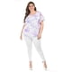 thumbnail image 5 of Blusa estampada con moño Roman Fashion /Tallas Extras, 5115 (Lila) lila 38, 5 of 6
