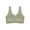 Green, variant on Black Womens Jelly Bras Wireless Seamless Full Coverage Breathable Elastic Strap Solid Color Push Up Stretchy Comfy Bralettes Support Minimizer Bras
