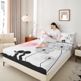 thumbnail image 4 of Manfei Valentine's Day 3pcs Twin Sheet Sets for Teens Female Men,Dandelion Love Heart Twin Fitted Sheet,Romantic Lover Couple Breathable Flat Sheet,Luxury Bedroom Decor, 4 of 7