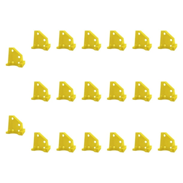 20 espaciadores para pisos, herramienta de instalación para pisos de madera, accesorios para pisos laminados Amarillo