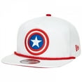 thumbnail image 1 of Captain America Casquette de Golf Ajustable avec Logo Couleur Blanche Nouvelle Ère, 1 of 6