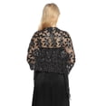 thumbnail image 2 of Elegant Women Embroidery Scarf Lightweight Cute Lovely Tassel Evening Dress Shawl Bridesmaid Wedding Cope Shawls Clothes Wraps Ladies Black, 2 of 5