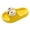 Yellow, variant on Toddler Slippers,Kids Slippers Comfortable Soft Soled for Children Boys Girls Cartoon Slippers for Beach Outdoor,Kids Slippers,White,7-8 Years