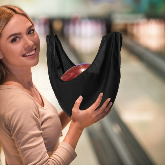 GOOHOCHY Bowling Ball Polishing Bag Bowling Ball Cleaner Holder Bowling Seesaws Bowling Cleaner Towel For Bowling Ball Cleaning Black
