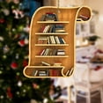 thumbnail image 5 of LYCAQL Book Lovers Heart Librarian Ornament Books Stacked Ornament Christmas Ornaments Bookshelf Decor Ornaments Library Ornament Librarian Christmas Ornament, 5 of 7