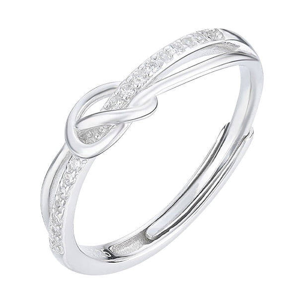Anillo anudado Moda Femenina Temperamento Anillo Abierto