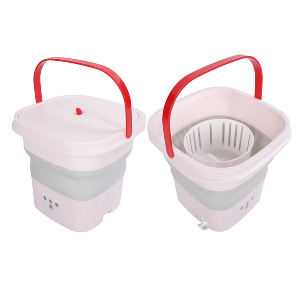 Mini Lavadora Plegable Con Tecnología De Iones Negativos, Diseño Eficiente, Ligero Y Portátil, Uso Multifuncional Para RV, Viajes, Apartamentos, Enchufe De EE. UU. UU. UU. De 100 A