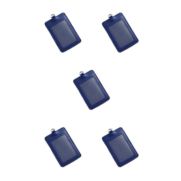 Seitruly 10x Portatarjetas de identificación Carcasa protectora Tarjetas de autobús Funda Personal Vertical/Azul oscuro Type2 NO2