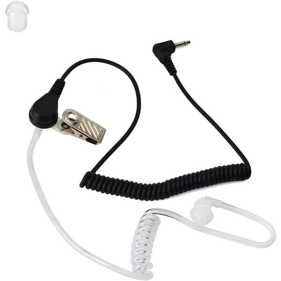 GHSDFBB 3.5mm 1 pin Listen Only Earpiece Surveillance Covert Acoustic Air Tube Headset Ham Radio Earpiece for Motorola Radio Speaker Mics