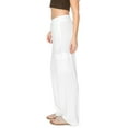 thumbnail image 2 of CALI1850 Women's Easy Pull On Extra Slouchy Self Tie Drawstring Relaxed Fit Straight Linen Cargo Pants, 2 of 7