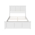 thumbnail image 4 of Madison Queen Wood Foundation Bed with Matching Footboard in White, 4 of 6