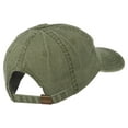 thumbnail image 4 of Rally Fan Race Badge Embroidered Washed Cap - Olive Green OSFM, 4 of 5