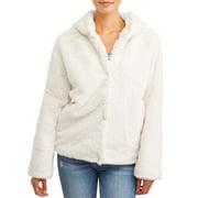 Pink Platinum Juniors' Faux Rabbit Fur Jacket