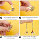 thumbnail image 4 of 6 Piezas de Tapones Suaves y Flexibles, Mini Abrazaderas de Cuentas de Acero Inoxidable con Asas Blancas para Hacer Joyas, 4 of 5