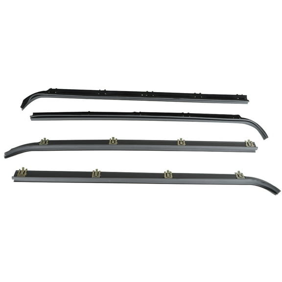 labwork Inner & Outer Window Sweep Felts Seals Weatherstrip 4 Pc Kit Set Replacement for Ford Truck