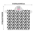 thumbnail image 4 of Fluffy Cartoon Print Hoodie Blanket - Fun and Cozy Wearable Cartoon Print Blanket for Women, 4 of 4