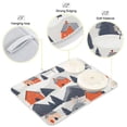 thumbnail image 3 of Yayeee Dish Drying Mat for Kitchen Counter 16"x18" Microfiber Absorbent Pad, Blue Snow Houses, 3 of 7