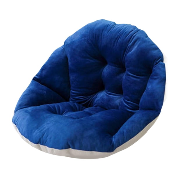 Cojín para hamaca mecedora con respaldo, 45x45 cm. Cojín para asiento de cesta colgante. Azul oscuro
