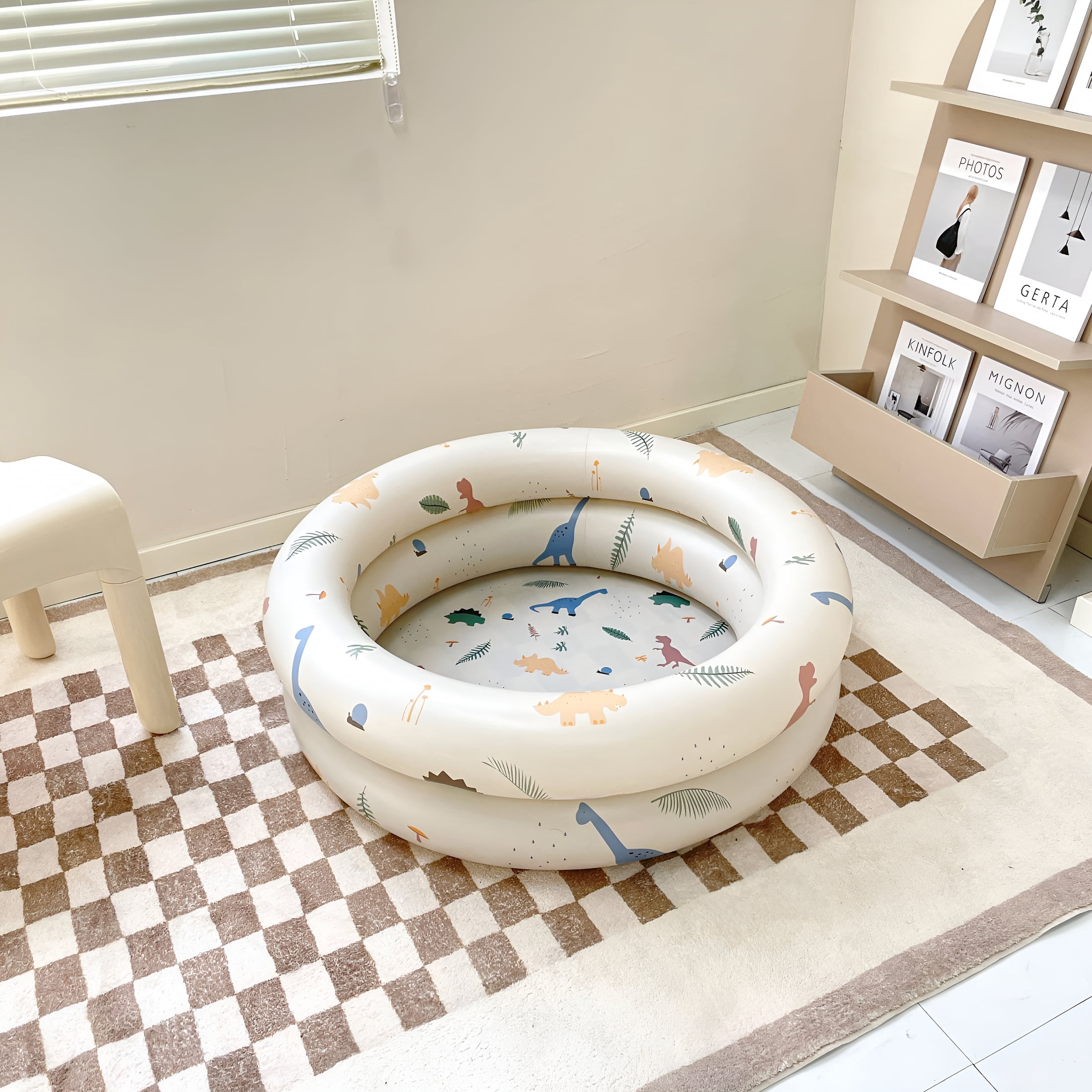 BESTSKY Kiddie Pool Kids Inflatable Swimming Pool Reusable Baby Ball-Pit Pool Infant Pool Round Swimming Pool for Outdoor