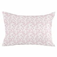 thumbnail image 2 of Pink Spring Floral Queen Size Pillow Cover, Pillowcase Protectors with Zipper, Breathable Decorative Throw Pillow Case Cover, Elegant Watercolor Summer Botanical Pillow Shams for Couch Sofa 20x30Inch, 2 of 8