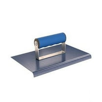 Bon 22-733 Edger - Blue Steel 9-inch X 6-inch - 3/8-inch Radius 1/2-inch Lip Comfort Grip Handle