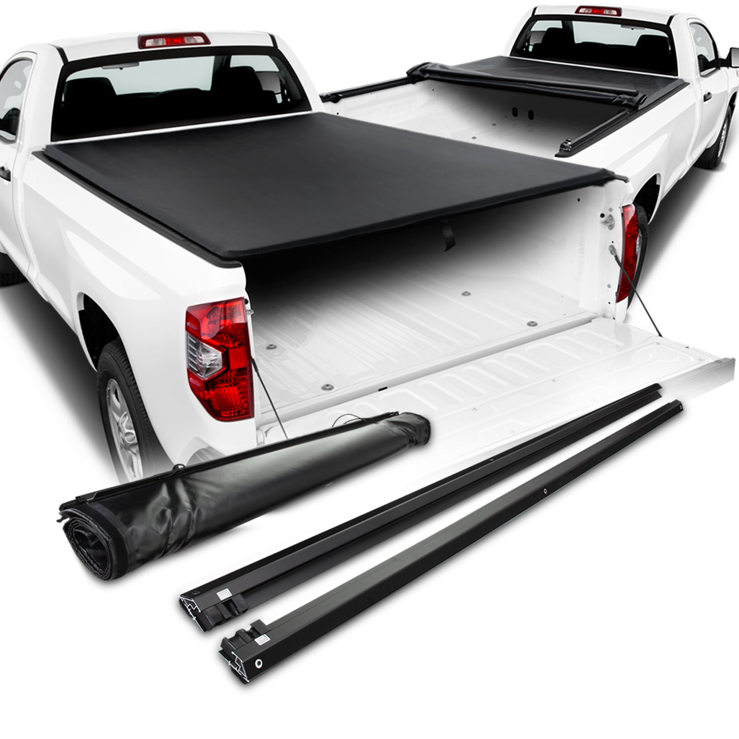 For 2014-2020 Toyota Tundra 96 Inches 8 Feet Bed Models Roll Up Tonneau