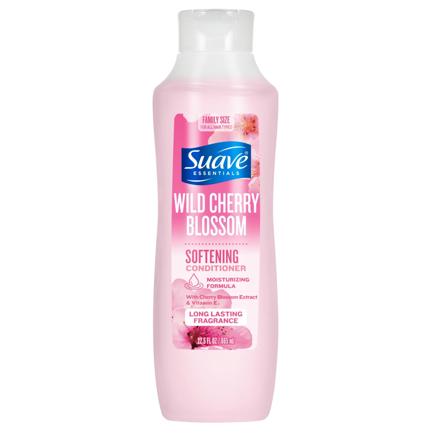 (4 pack) Suave Wild Cherry Blossom Softening Conditioner with Cherry Blossom Extract & Vitamin E, 22.5 FL OZ
