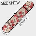 thumbnail image 3 of Dailycode Double Sided Oven Mitt with Loop Heat Resistant Kitchen Long Potholders 7" x 35" Butterflies and Red White Rose, 3 of 6
