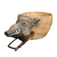 thumbnail image 2 of Kozart Water Scoop Spoon Multipurpose Wooden Scoop Spoon Animal Woodcarving Water Cup Hand Carved Camping Gear Coffee Cups Ladle Dipper Kitchen Utensil, 2 of 4