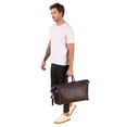 thumbnail image 2 of Personalized Handcrafted Top Grain Leather Weekender Bag with Adjustable Shoulder Strap and Interior Pocket Retro Style Duffel Bag, 2 of 2