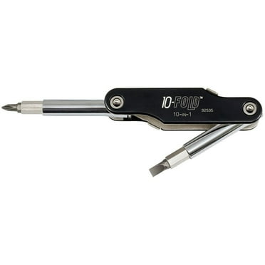Klein Tools 32535 10-in-1 10-Fold Screwdriver / Nut Driver