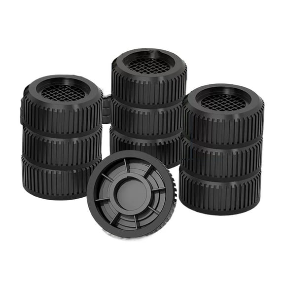 Injueey Base elevada antideslizante para sujetar los pies, soporte seguro para lavadora, ruido, 4 pack/lote Conjuntos de muebles de dormitorio circular de tres capas