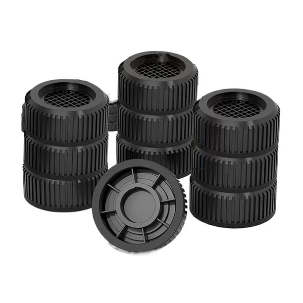 Injueey Base elevada antideslizante para sujetar los pies, soporte seguro para lavadora, ruido, 4 pack/lote Conjuntos de muebles de dormitorio circular de tres capas