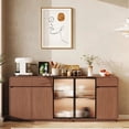thumbnail image 2 of Hallway Space Saving Sideboard Showcase Modern Display Corner Cabinet Organizers Transparent Muebles De Cocina Bedroom Furniture My Lux Decor Round, 2 of 32