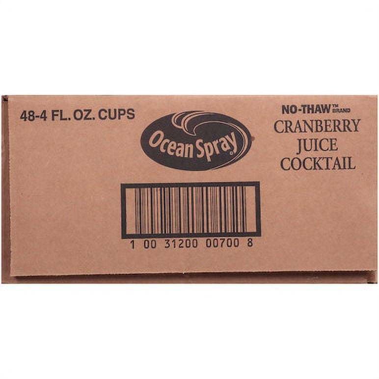 Ocean Spray Cranberry Juice Cocktail 4 oz. 48/Case (700) 307-00003