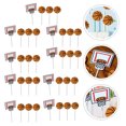 thumbnail image 6 of OUNONA 36 Pcs Basketball Cake Toppers Party Dessert Table Decorations Assorted Colors for Birthday and Sports Events, 6 of 6