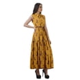 thumbnail image 2 of Moomaya Collared Shirt Dresses Women Printed&nbsp; Rayon Button Maxi Dresses Women, 2 of 5