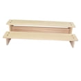 thumbnail image 4 of tamizeot Wood Display Riser Stand Decor Showcase Fixtures for Sculptures Figures Home 2 Layer 40cm Brown 2 Layer 40cm, 4 of 6