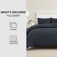 thumbnail image 3 of Mainstays King Comforter Set, Soft Lightweight & All Season, 3-Piece, Grey, 3 of 12