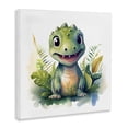 thumbnail image 2 of Stupell Industries Contemporary Crafty Dino & Foliage Canvas Art, 24 x 24, by Steve Hunziker, 2 of 8