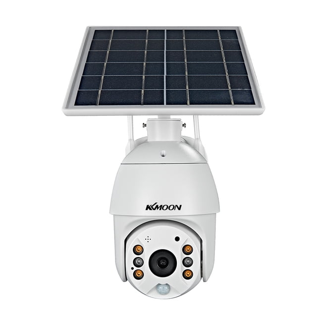 Cámara de seguridad inalámbrica Con panel Solar 1080P Tomshoo, Cámara de vigilancia, batería recargable, Visión nocturna, detección de movimiento PIR, Audio bidireccional, IP66