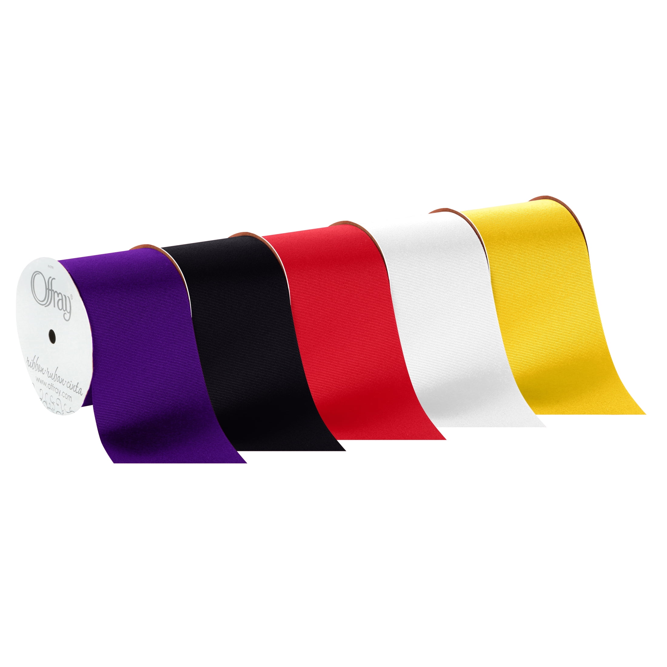 Offray Ribbon Red Polyester Ribbon, 3.25 x 0.37 
