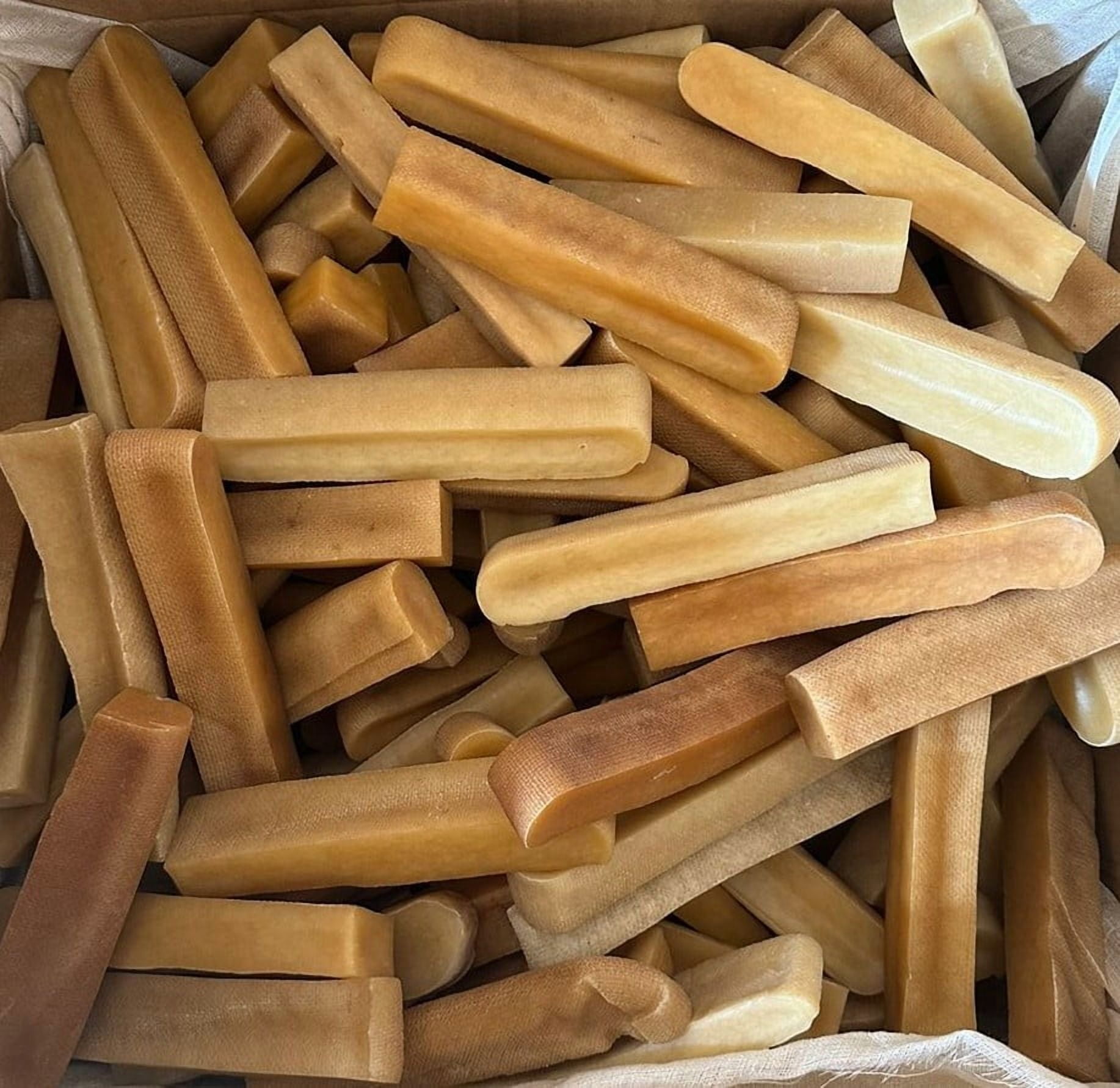 Himalayan Yak Milk Bone Dog Chew Treats for Dogs - Cheese Flavor - 6" long - 3 Pieces!