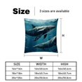 thumbnail image 5 of Whale Decorative Pillows Covers Set of 2 - Unique Patterns, 16x16, 18x18, 20x20 Inches - Throw Pillow Covers for Home Decor, Bedroom, Living Room for Various Occasions, 5 of 6